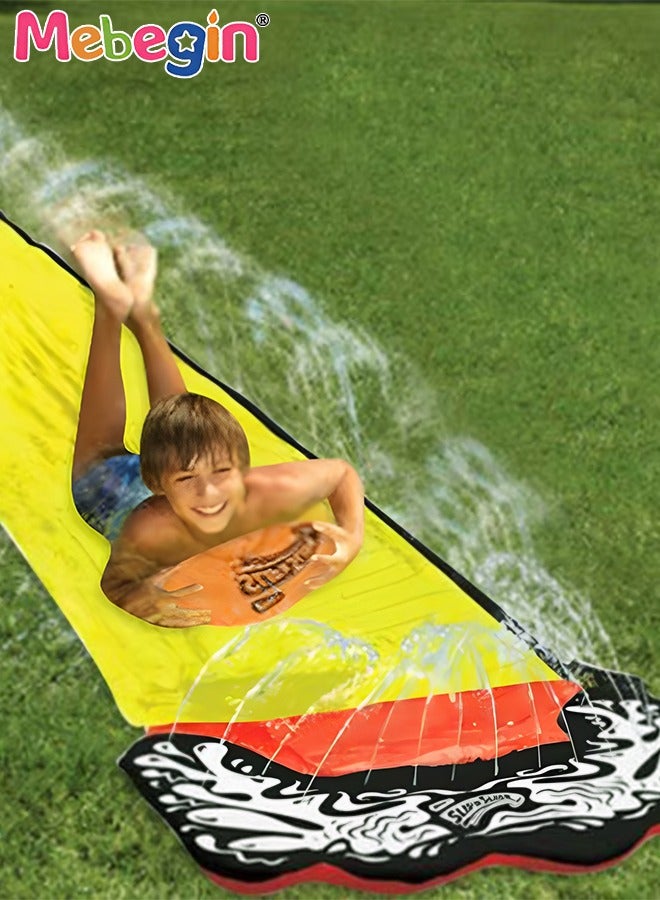 145*480cm Slip Water Slide for Backyard Lawn,Summer Slip Waterslides Water Toy for Backyard Outdoor Water Fun for Kids Slip and Slide Garden Water Toys