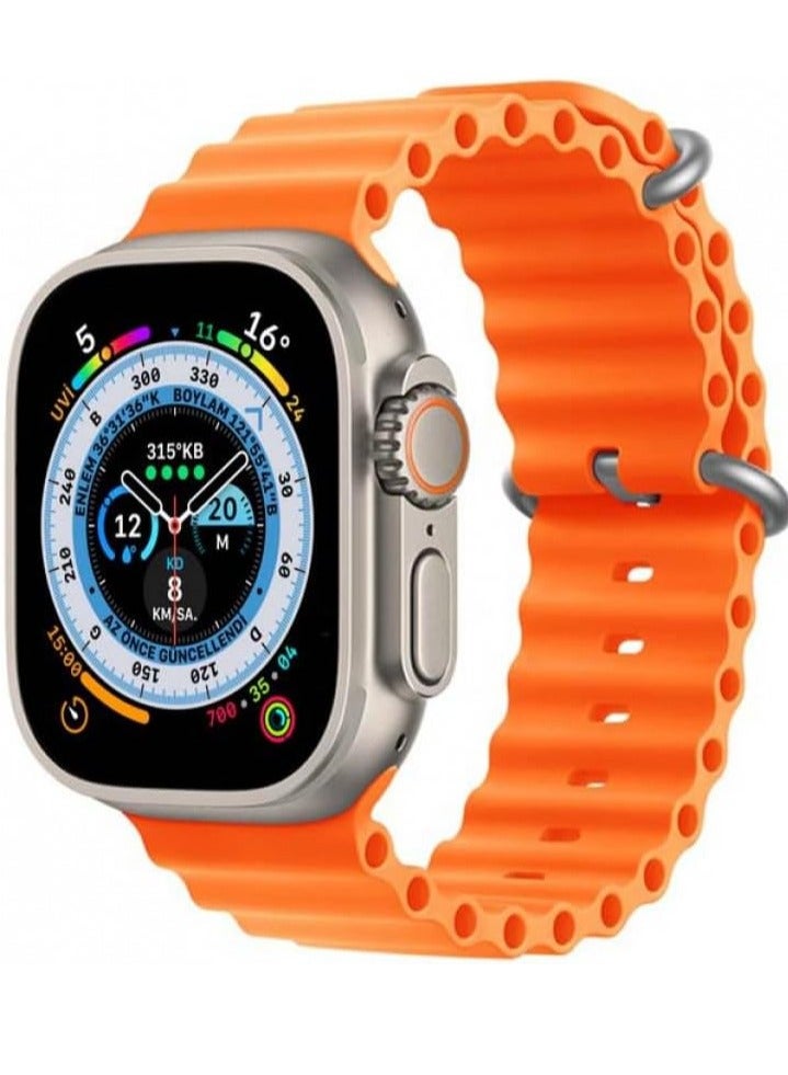 RIVERSONG Motive 5t orange: Wireless Charging Bluetooth Smart Watch