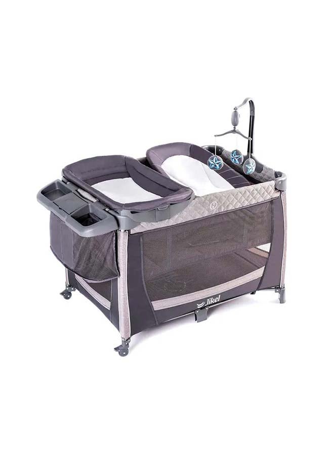 Hub Playpen with Changer Organizer Lounger - Charcoal