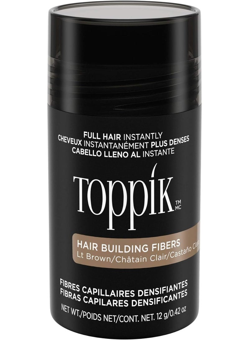 Toppik Hair Building Fibers, Light Brown, 12g