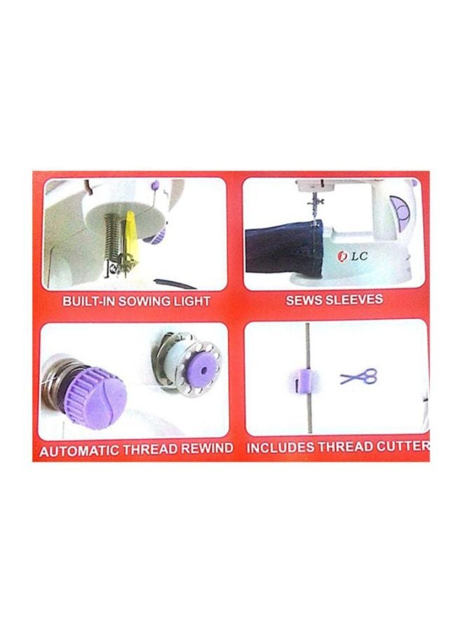 Multipurpose Electronic Sewing Machine DLC-31121 White/Purple