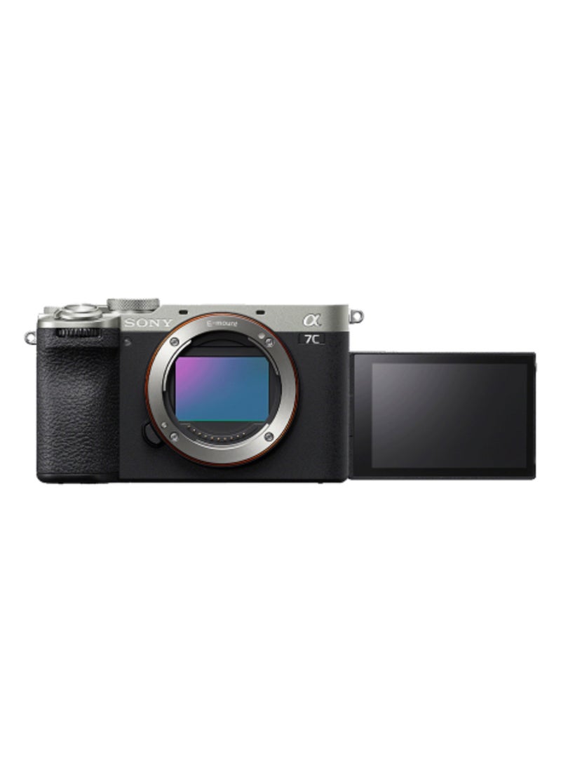 Alpha 7CⅡ ILCE-7CM2 Silver | Versatile Compact Full-frame Camera, Body Only, Silver, 1 Year Warranty