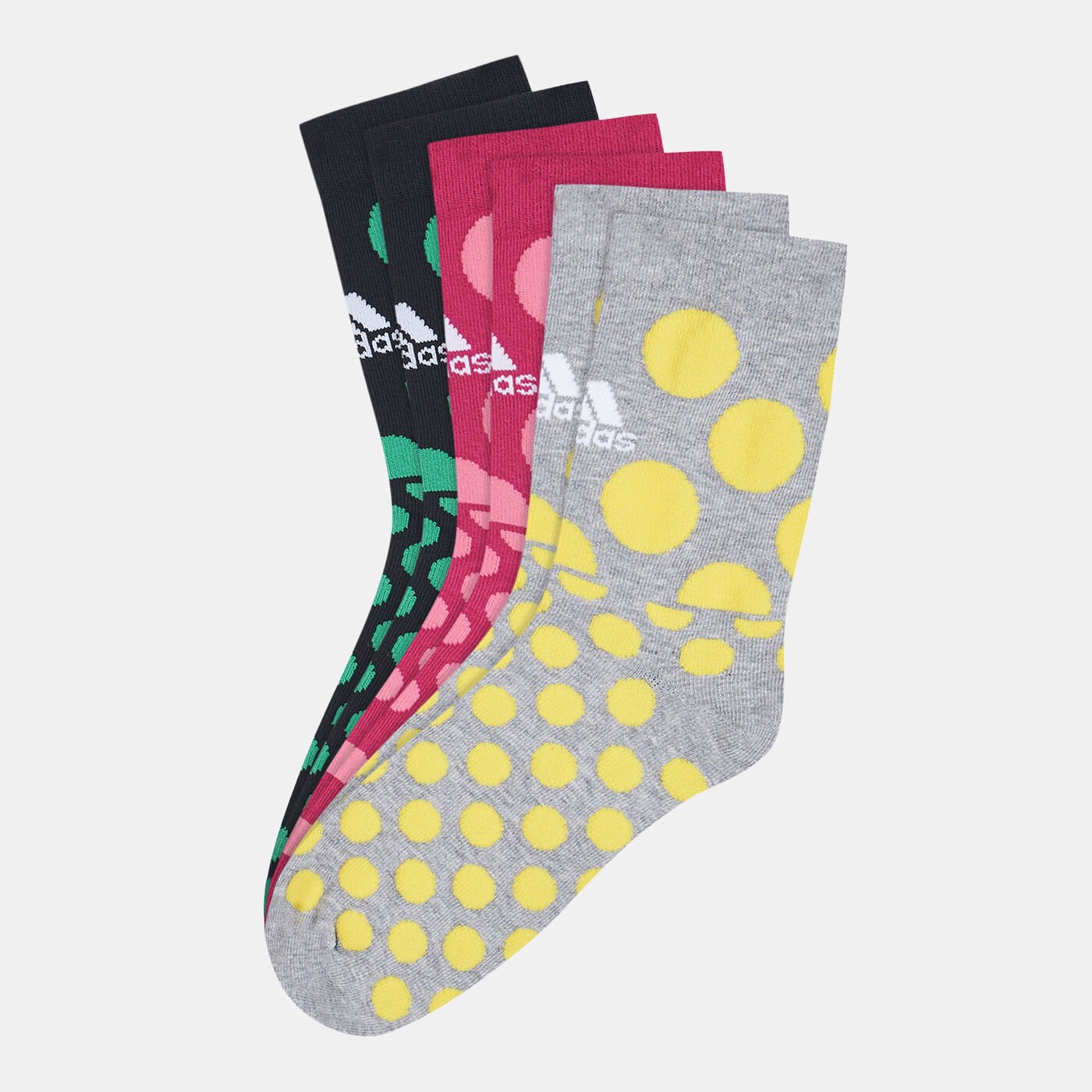 Kids' Dotted Graphic Sport Socks (3 Pack)