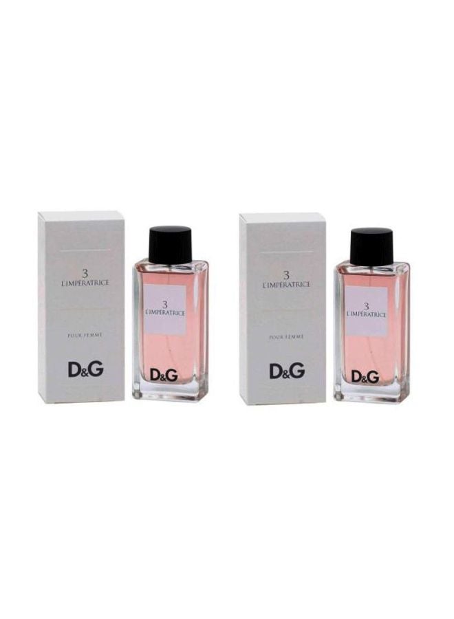 2-Piece 3 L'Imperatrice EDT Gift Set 2x100ml