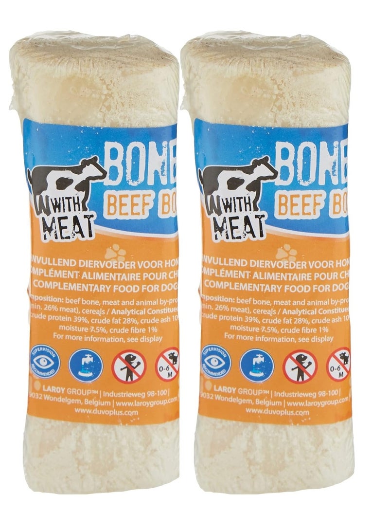 2Pc Delicious Dog Chew Bone Filled With Beef Meat For Dogs