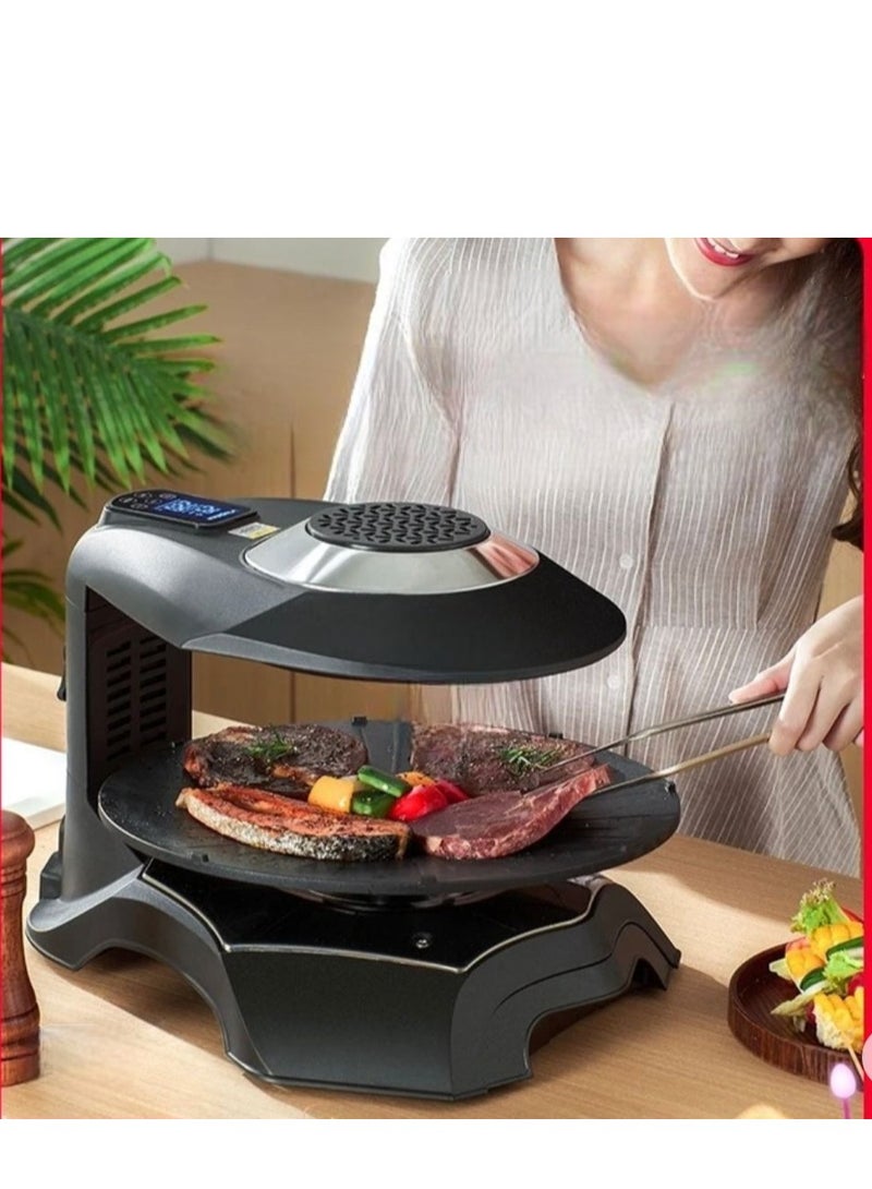 Electric Griddles Barbecue Oven with Infrared Technology LCD Touch Screen and  Temperature Timer Control Ideal for Commercial and Home Kitchen BBQ  Perfect for Indoor and Outdoor Parties