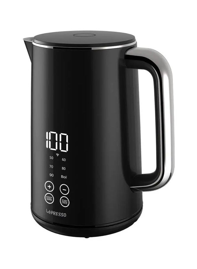 LePresso 2200W 1.7L Smart Electric Kettle App & Touch Control - Black