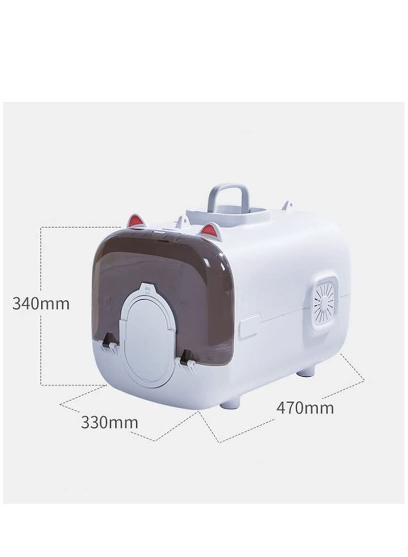 Portable Cat Carrier, Cat Carrier Bag, Cat Smart Suitcase Transport Portable Outdoor Shoulder Bag Breathable Lighting Pet Handbag Kitten