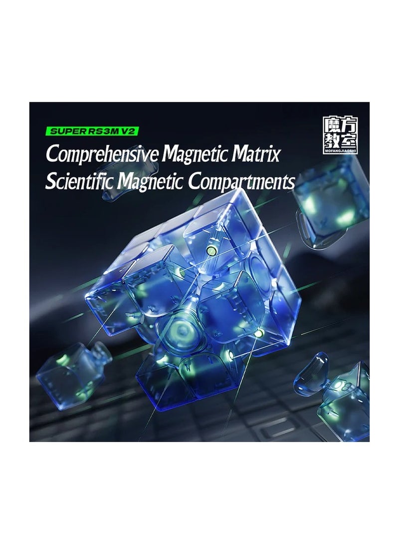 MoYu Super RS3M V2 3x3 Maglev Ball Core UV Latest 2023 Version Magnetic Speedcube Stickerless Cube