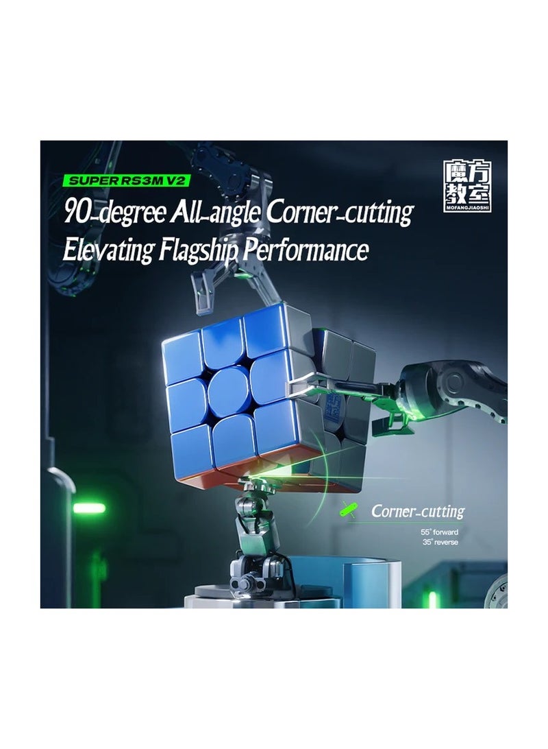 MoYu Super RS3M V2 3x3 Maglev Ball Core UV Latest 2023 Version Magnetic Speedcube Stickerless Cube