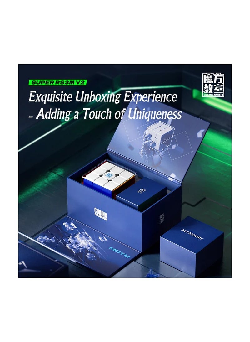 MoYu Super RS3M V2 3x3 Maglev Ball Core UV Latest 2023 Version Magnetic Speedcube Stickerless Cube