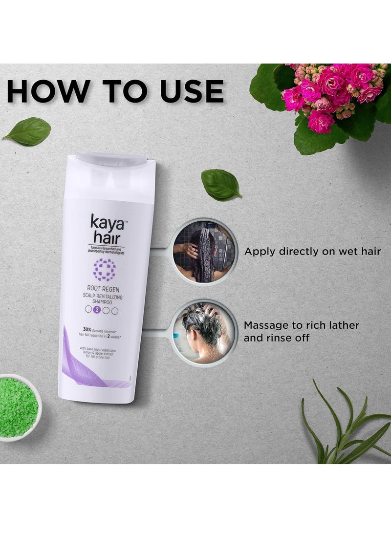 Kaya Clinic Scalp Revitalizing Shampoo Mild Every Day Use Shampoo Balances pH Reduces Hair Fall 225ml