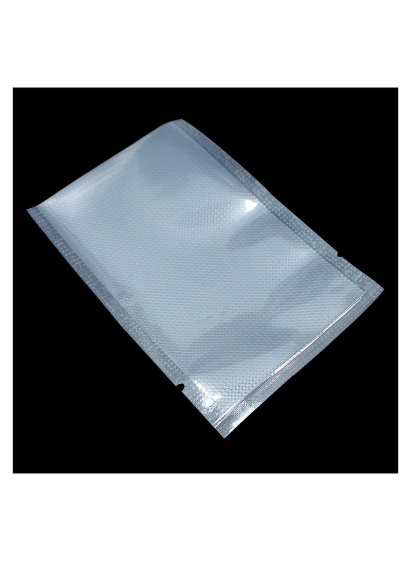 Vacuum Sealer Bags, Dry/Moist Sealer for Food Storage Open Top Clear Plastic Flat Pouches Bulk Food Packaging Bags with Tear Notch 100Pcs, 5.9x9.8 inch