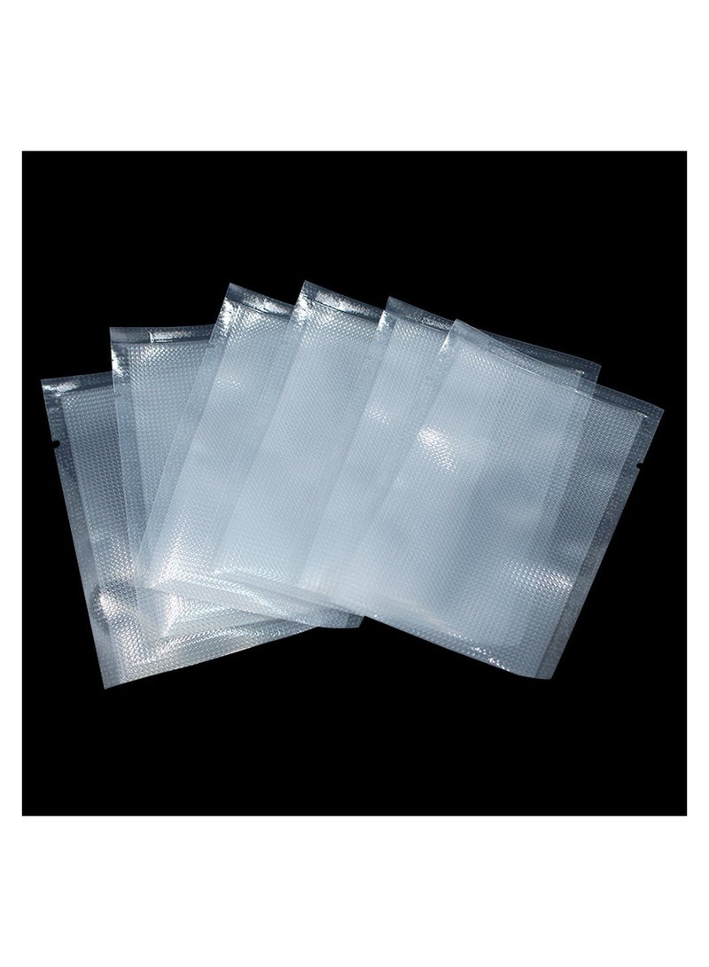 Vacuum Sealer Bags, Dry/Moist Sealer for Food Storage Open Top Clear Plastic Flat Pouches Bulk Food Packaging Bags with Tear Notch 100Pcs, 5.9x9.8 inch