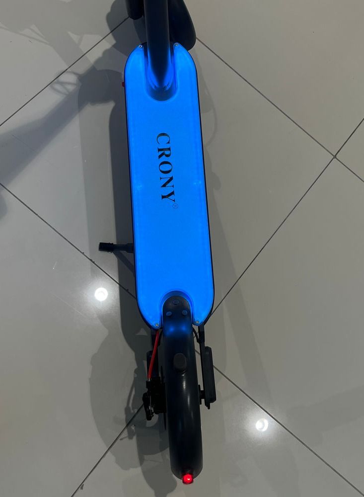 M365 Folding Electric Scooter with 7 colors LED with APP Connectivity, Aluminium Alloy 8 Inch Tubeless Honeycomb Tires