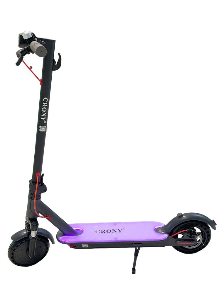 W5638 Folding Electric Scooter with 7 colors LED with APP Connectivity, Aluminium Alloy 8 Inch Tubeless Honeycomb Tires