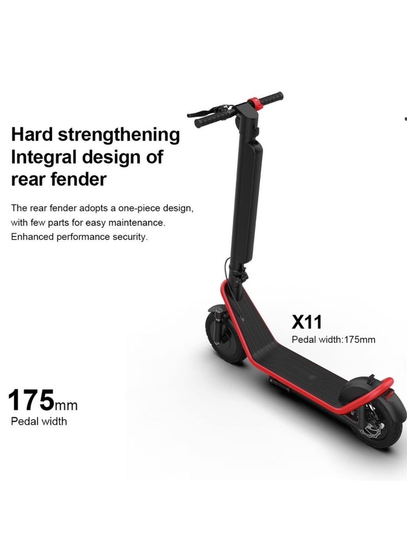 X11 Max Folding Electric Scooter 450W 45KM/Hr 36V 13AH, LED Headlamp, LED Display, App Connectivity