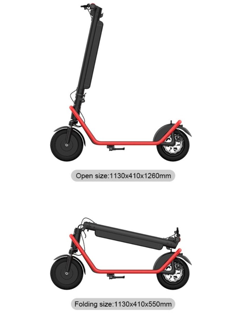 X11 Max Folding Electric Scooter 450W 45KM/Hr 36V 13AH, LED Headlamp, LED Display, App Connectivity