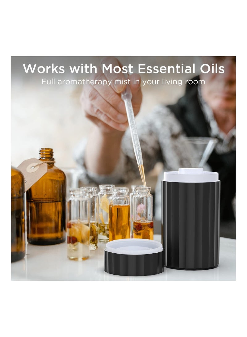 Car Essential Oil Diffuser, Upgraded Aromatherapy Humidifier with 3 Modes & 7 Colorful Cute Diffuser USB Portable Powered Aroma Device 100ml Mini for Office Bedroom