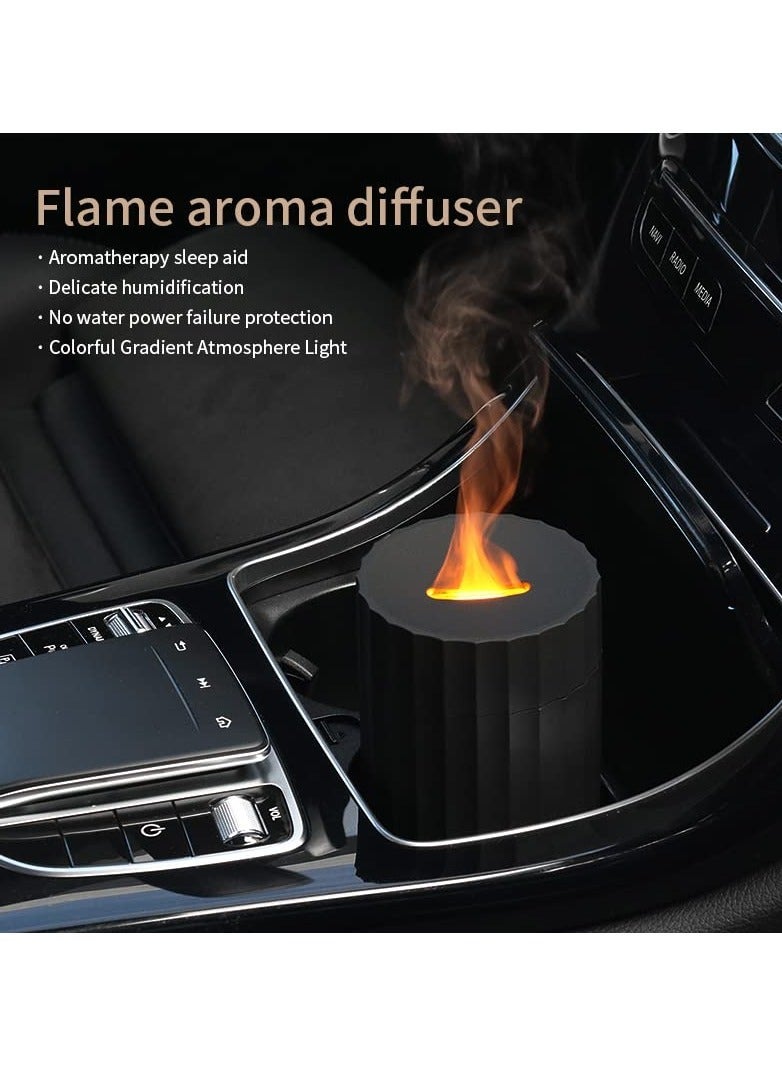 Car Essential Oil Diffuser, Upgraded Aromatherapy Humidifier with 3 Modes & 7 Colorful Cute Diffuser USB Portable Powered Aroma Device 100ml Mini for Office Bedroom