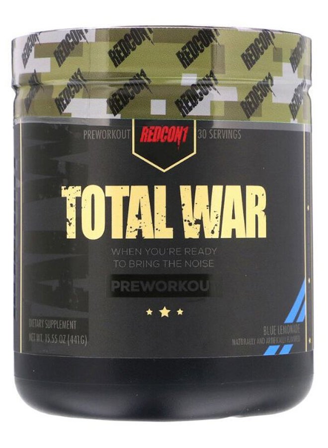 Blue Lemonade Flavour Total War Preworkout