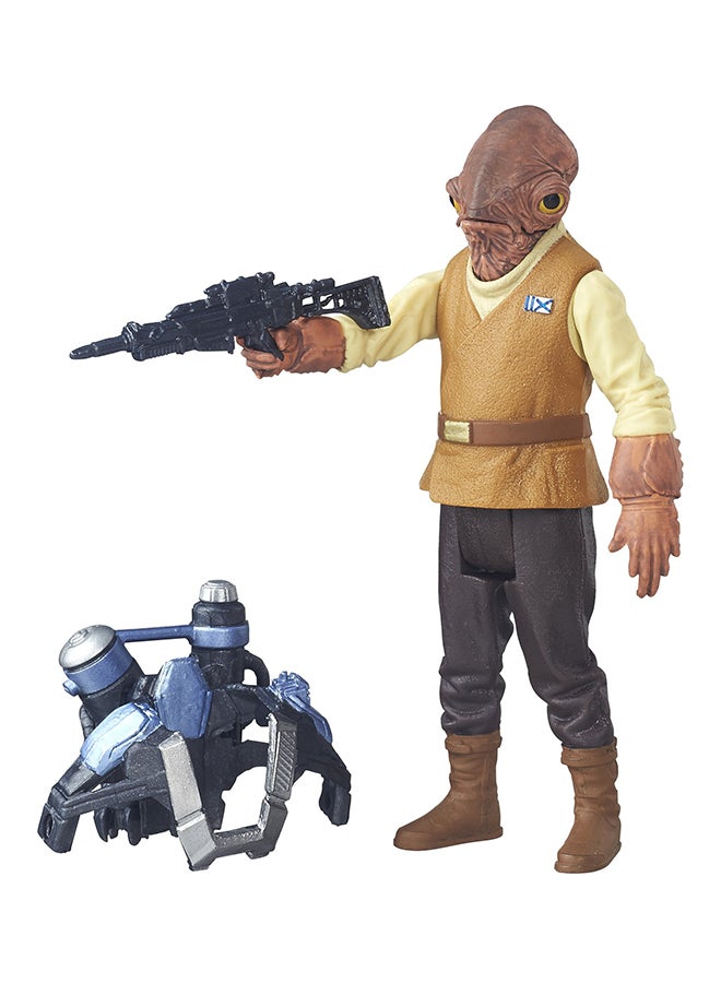 The Force Awakens Admiral Ackbar Action Figure With Weapon Accessory 3.75inch