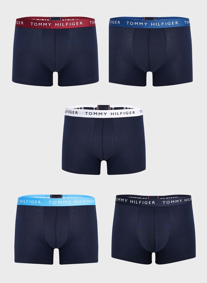 5 Pack Logo Band Trunks