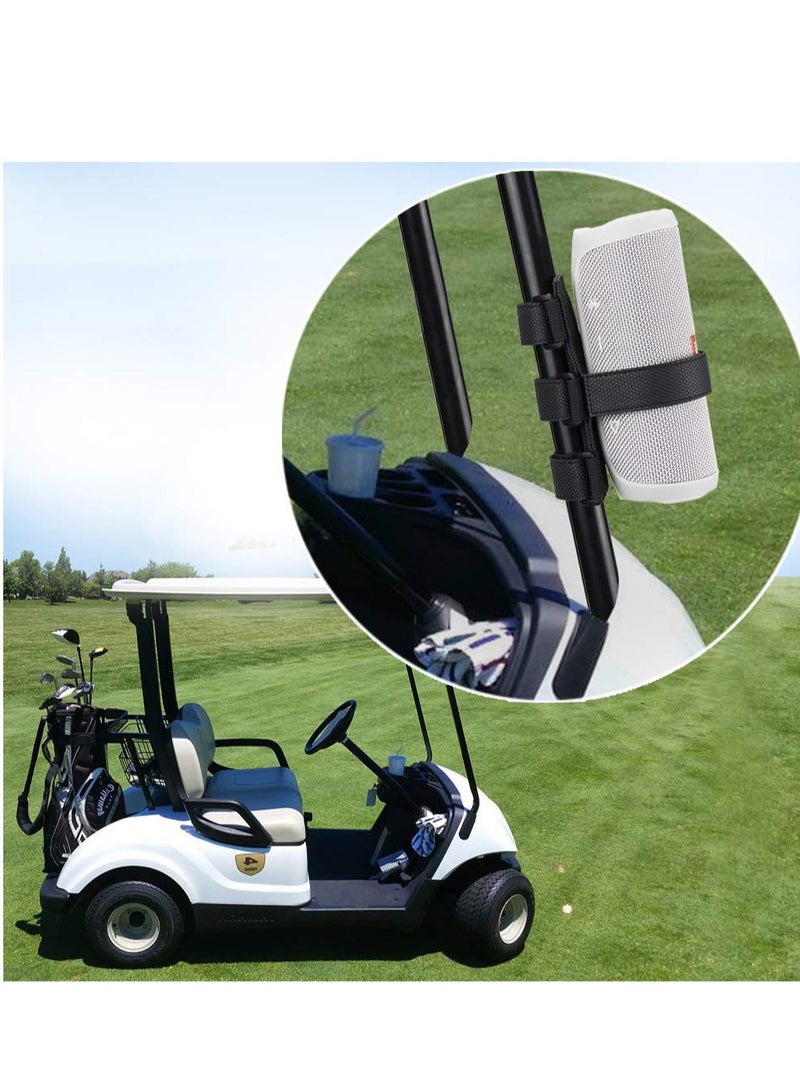 Bicycle Bottle Holder No Screws, Double Fix with Removable Velcro for Bottle Cage, Universal Bike Accessories Strap Mount for Water Bottle, Compatible with Mountain Bicycle, Scooter, Golf Cart