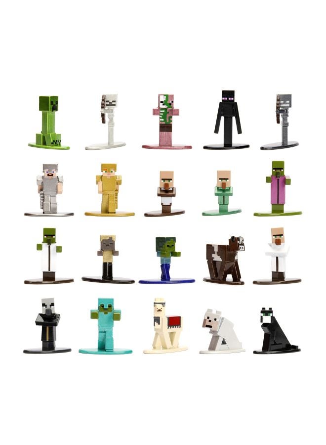 Pack Of 20 Minecraft Die-Cast Figures 30125 1.65inch