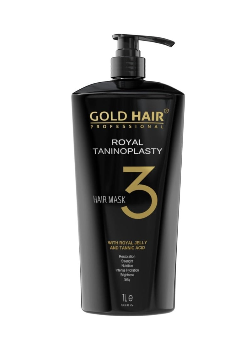 Gold Hair Royal Taninoplasty Step 3 | Hair Mask 1000ml