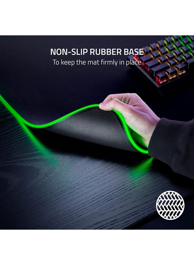 Goliathus Chroma 3XL Gaming Mouse Pad: Micro-Textured Cloth Surface - Large to Cover Desk Setup - Chroma RGB - Optimized for All Sensitivity Settings and Sensors - Non-Slip Rubber Base - Black