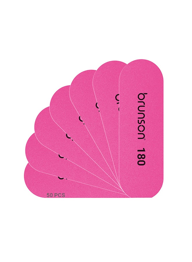 Foot File Replacement Sandpaper Pedicure Refill Pads 50Pcs Grits 180 RPP180-Pink