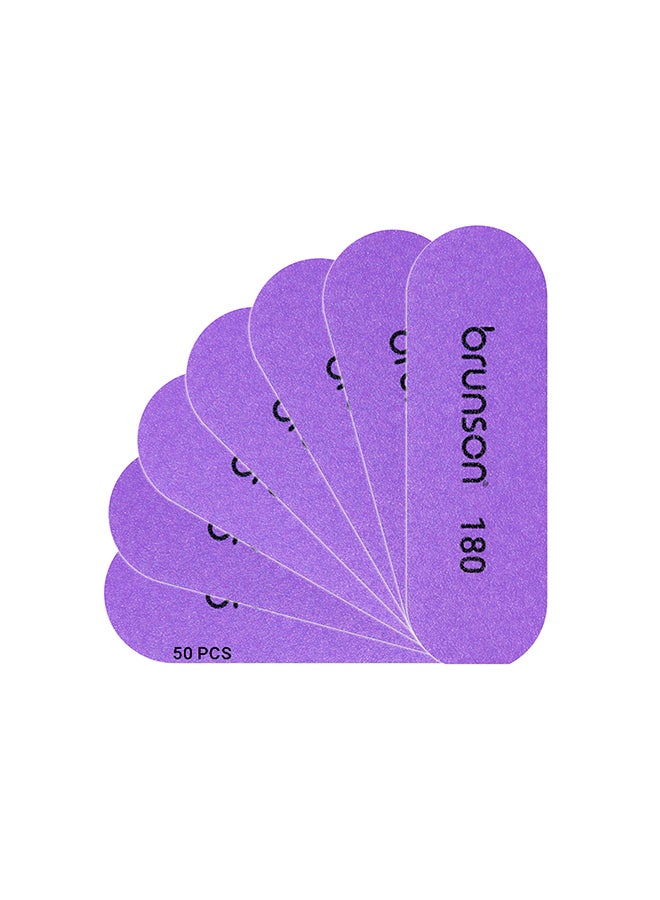 Foot File Replacement Sandpaper Pedicure Refill Pads 50Pcs Grits 180 RPP180-Purple