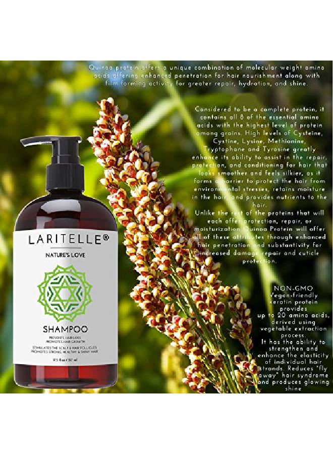 Organic Shampoo 175 Oz ; Organic Quinoa + Keratin + Follicle Stimulating Rosemary Ginger & Grapefruit ; Hair Loss Prevention Clarifying Softening Strengthening ; No Gmo Vegan