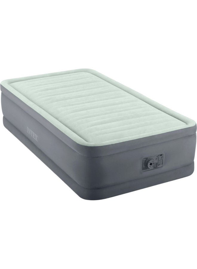 Premaire Elevated Airbed With Fiber Tech Bip Twin Size pvc Sky Blue/Grey 191 X 99 X 46cm