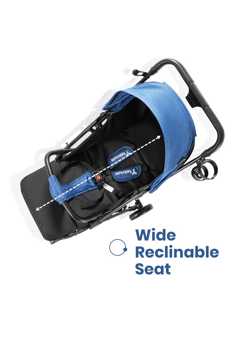 Travel Cabin Stroller With Coffee Cup Holder - Blue