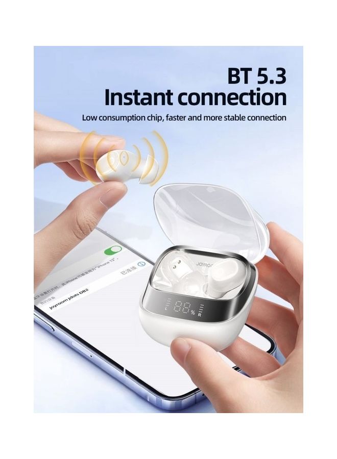 True Wireless In-Ear Earbuds Low Latency Earphone With Charging Case White