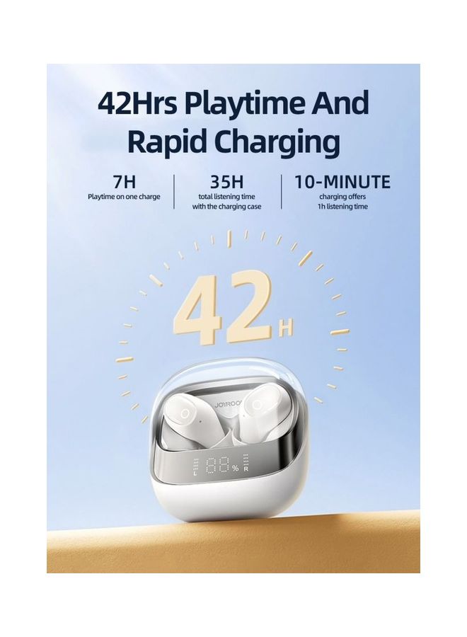 True Wireless In-Ear Earbuds Low Latency Earphone With Charging Case White