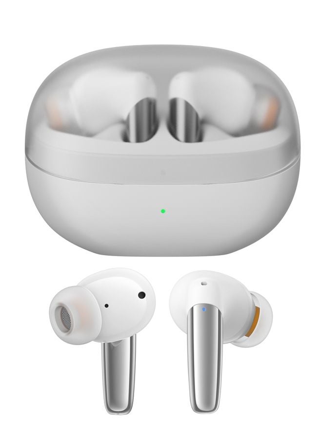 JR-BB1 4 Mic In-Ear True Wireless Bluetooth 5.3 Earphones Low Latency Fast Charging IP54 Waterproof Earbuds With Charging Case White