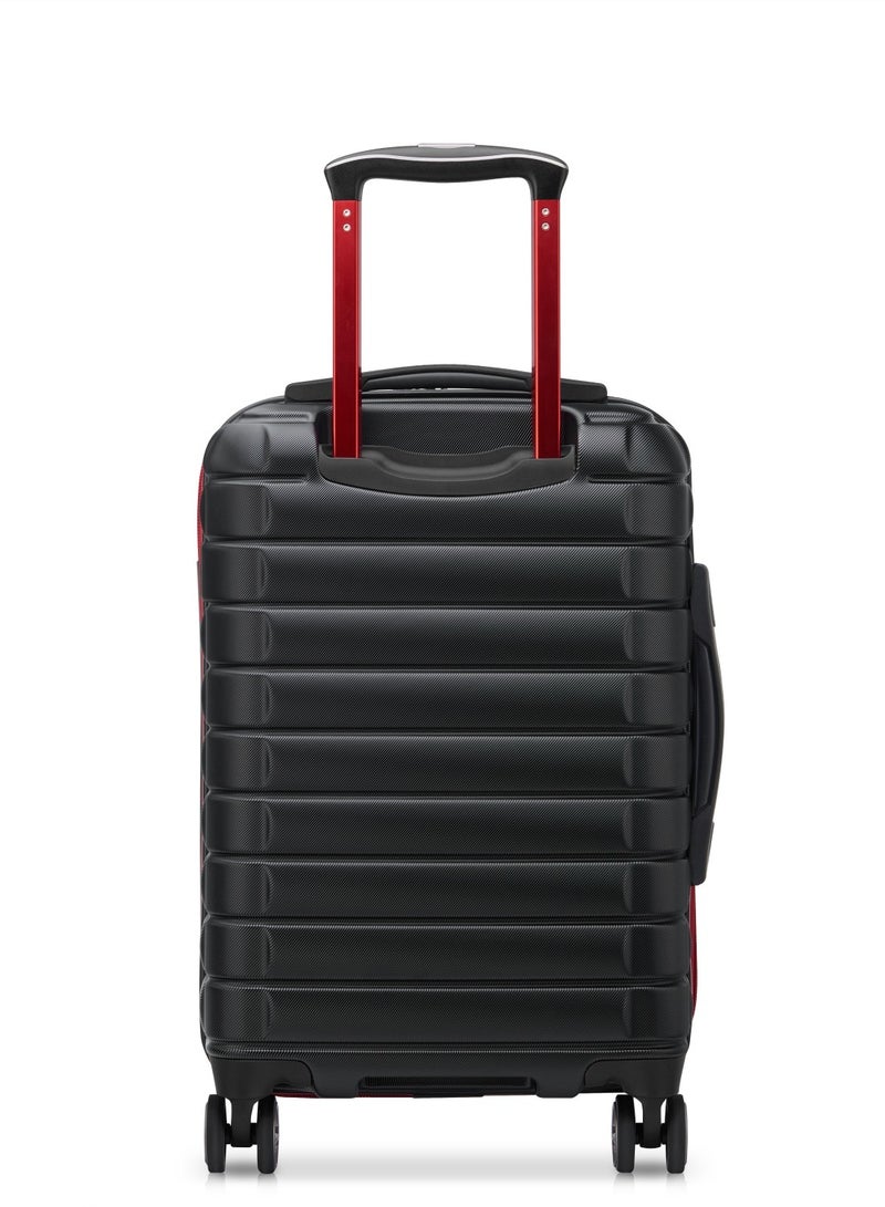 Delsey Shadow 5.0 Alfa Romeo F1 Collection 55+66+76cm Cabin & Check-In Luggage Trolley Set Black + FREE Delsey Backpack