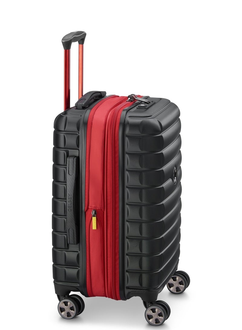Delsey Shadow 5.0 Alfa Romeo F1 Collection 55+66+76cm Cabin & Check-In Luggage Trolley Set Black + FREE Delsey Backpack