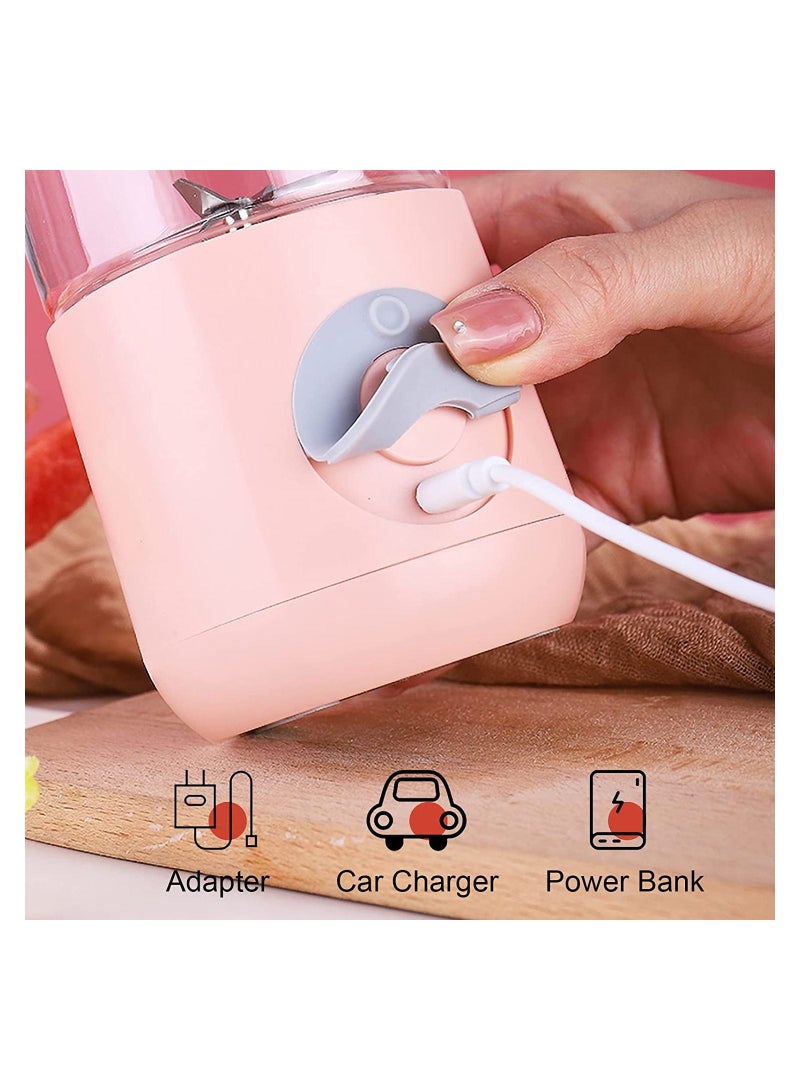 500mL Portable Juicer Electric Mixer Cup USB Smoothie Blender Shakes Handheld Fruit Vegetable Machine Milkshake Juicer for Outdoor Travel Office Home Baby Food