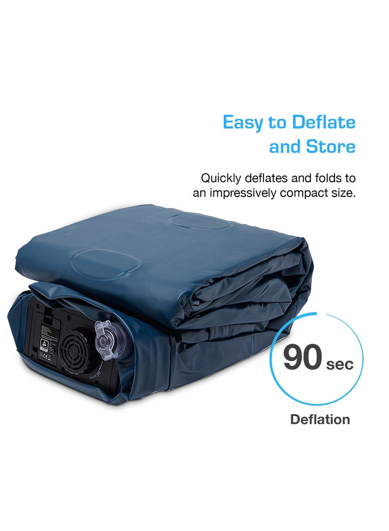 Air Bed Premium Single Size Inflatable Mattress With a Built In Electric Pump And Pillow (Twin) 99 x 187 x 46 cm