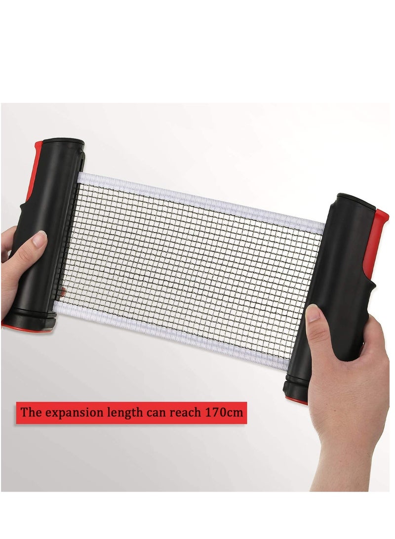 Portable Retractable Table Tennis Net Rack/Replacement Ping Pong Accessory
