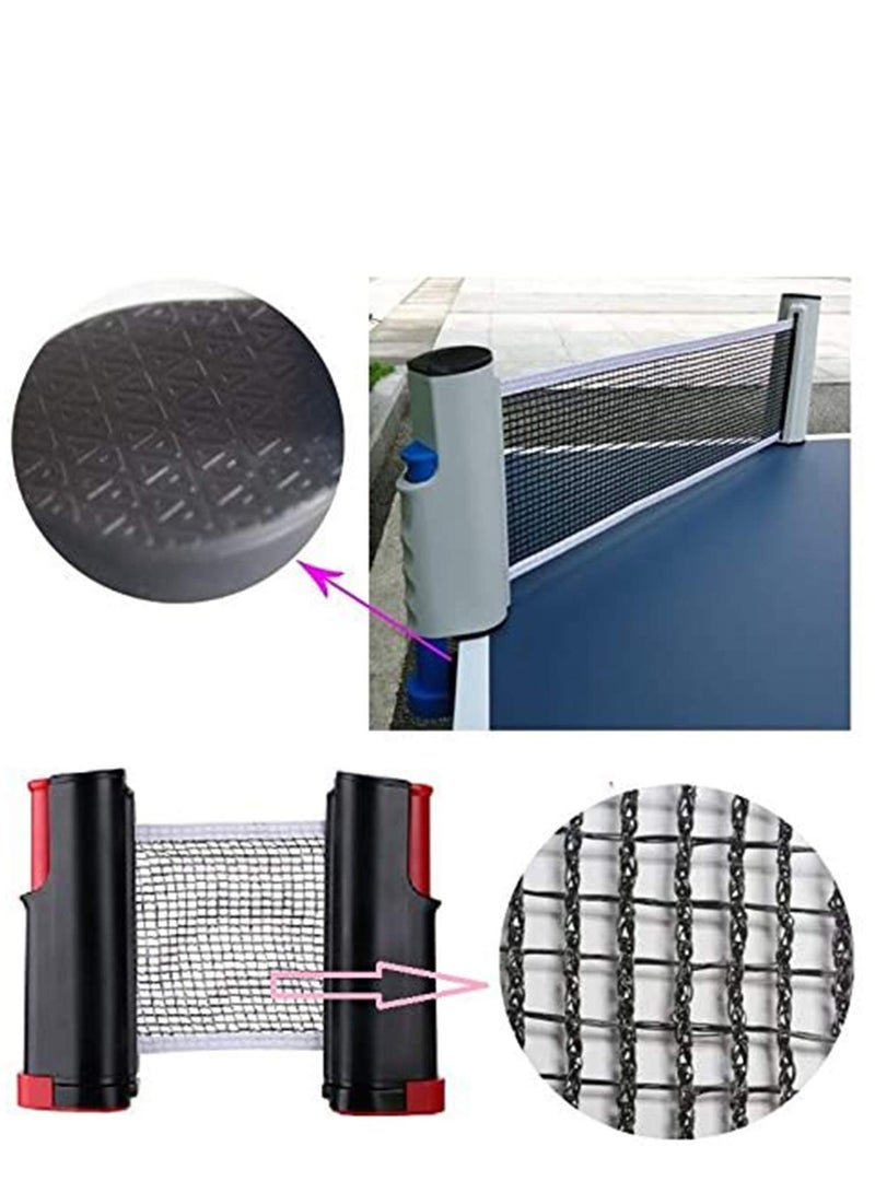 Portable Retractable Table Tennis Net Rack/Replacement Ping Pong Accessory