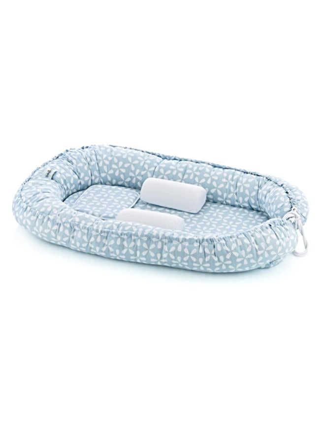 Babynest With Support Pillows, 0-6 Months- Blue