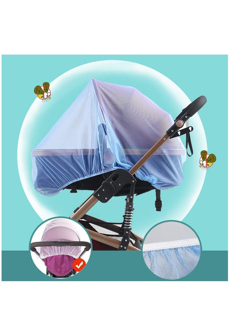 Mosquito Net for Stroller - 2 Pack Durable Baby Stroller Mosquito Net - Perfect Bug Net for Strollers, Bassinets, Cradles, Playards, Portable Mini Crib Odorless & Durable Material
