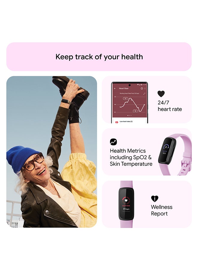 Inspire 3 Activity Tracker with 6-months Premium Membership Included, up to 10 days battery life and Daily Readiness Score, Lilac Bliss