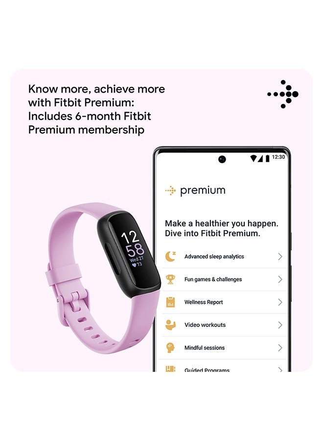 Inspire 3 Activity Tracker with 6-months Premium Membership Included, up to 10 days battery life and Daily Readiness Score, Lilac Bliss