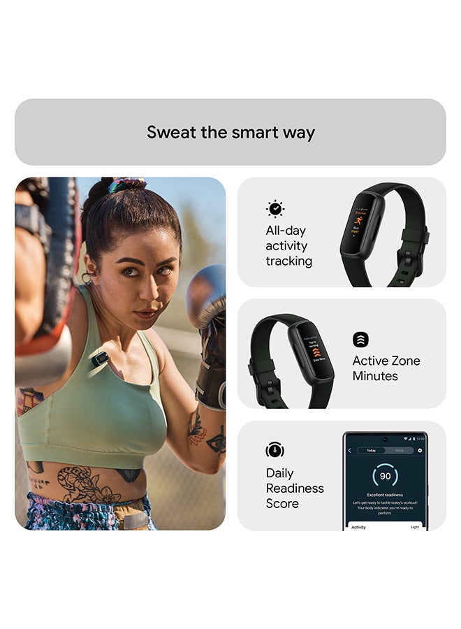 Inspire 3 Activity Tracker with 6-months Premium Membership Included, up to 10 days battery life and Daily Readiness Score Midnight Zen